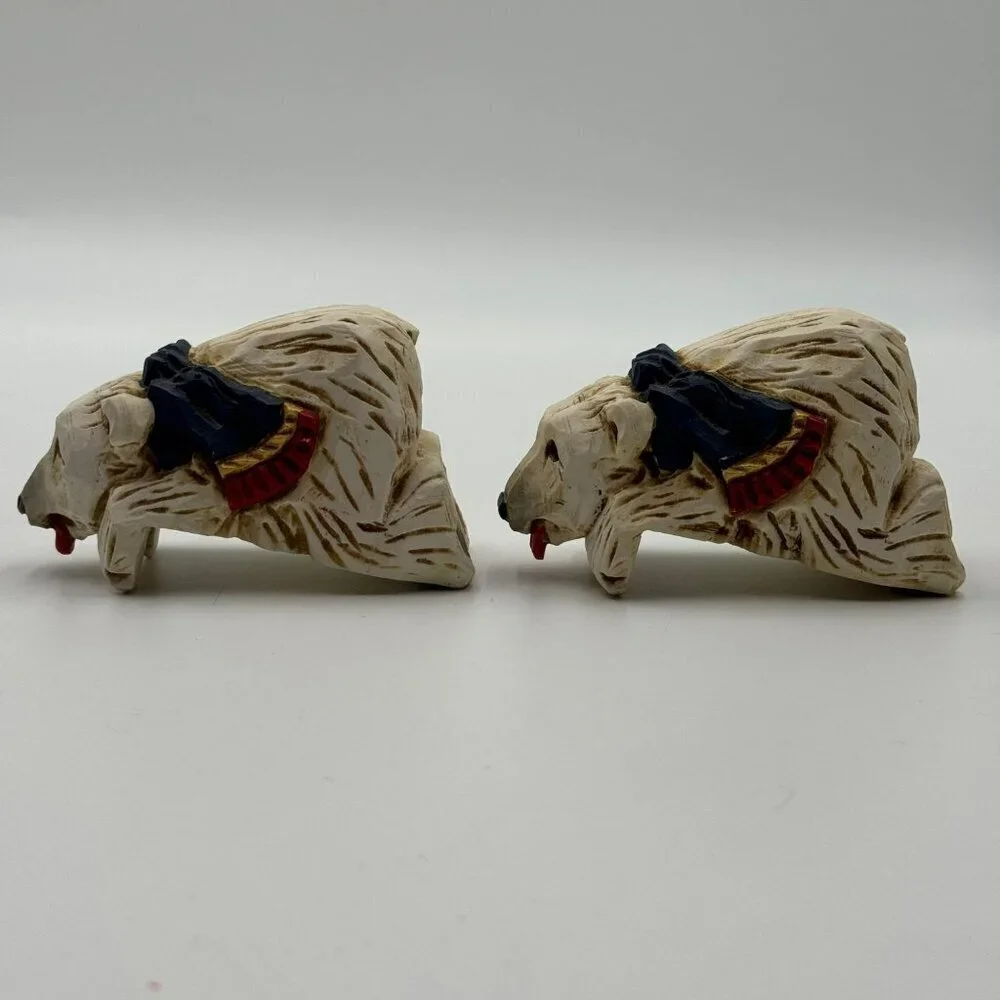 David Frykman Figurines by Frykman Polar Bear with Scarf Shelf Sitter 2.25